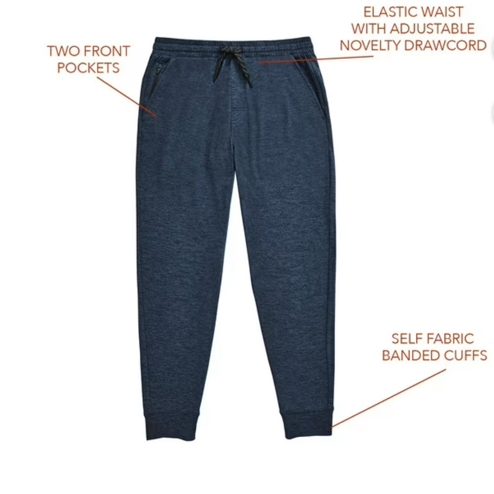 MEMBERS MARK Men's Sleep/Lounge Favorite Soft Joggers 4 Way Stretch